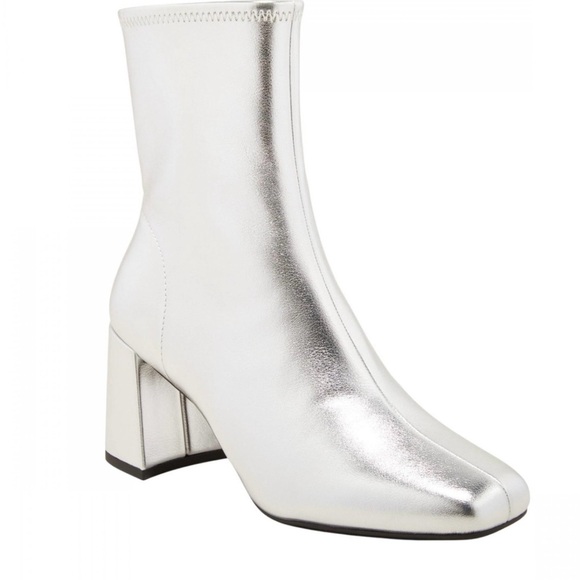 Silver Ankle Boots - Picture 2 of 4